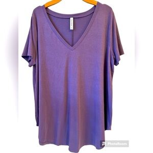 Zenana Premium Women’s Purple top Sz 3x